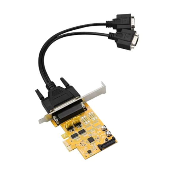 Pcie To 2 or 4 Serial DC9 Port RS232 Industrial Control Computer Expansion Card Computer Adapter PCI-E Serial Card