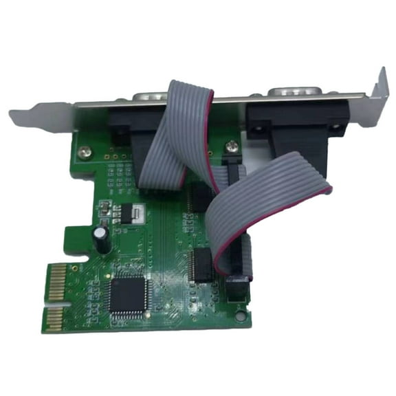Pcie To Two Serial Ports RS232 Interface Industrial Control Computer Expansion Card Computer Adapter PCIE Serial Card