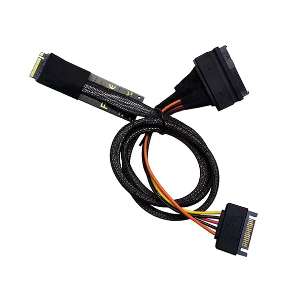 Pcie4.0 SFF8639 Adapter Cable for Drive with U.2 U.3 Double Mode Support