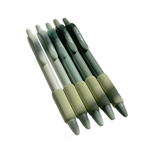Pcksrro 0.5Mm Fine Ink Pen Gradient Green Eye Protection-Drying Pen For Artist Illustration Sketch Anime Comic Technical Drawings And Scrapbooks Set Of Five 0.1Ml