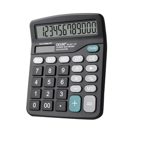 Pcksrro Calculator Tools Home Improvement Small Calculator Calculator 12 Keys True Solar Sun Power Suitable For Finance Supermarket Accounting Office Can Hold Batteries