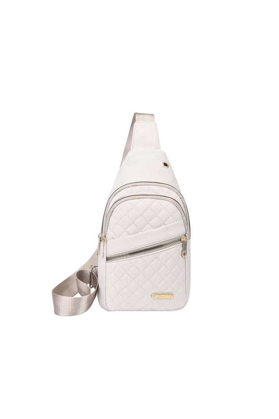 Fashionable Embroidery Diamond Shoulder Bag Large Capacity Watertight Backpack With Data Hole