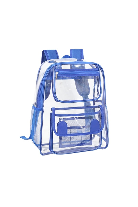 Heavy Duty Clear Backpack Stadium Security Approved Mini Gym Drawstring Bag