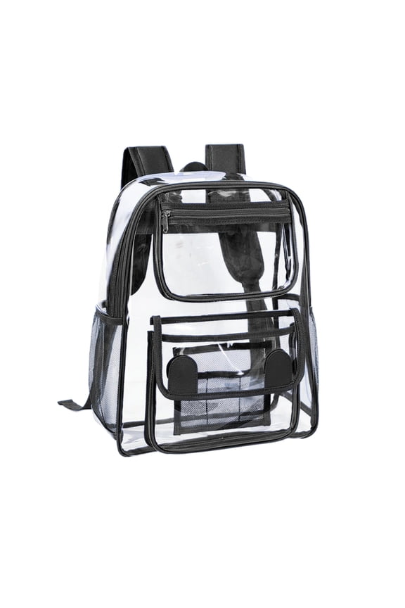 Heavy Duty Clear Backpack Stadium Security Approved Mini Gym Drawstring Bag