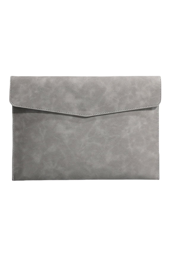 Magnetic Lock Leather File Bag A4 Paper File Bag Folder Bag Data Business Easy Briefcase Bag