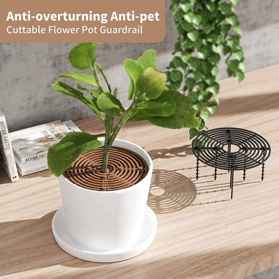 Pcs Breathable Flowerpot Covers Hollow Design, Soil Protector & Pet Digging Deterrent, Indoor Outdoor Plant Pot Cover With Mesh Structure For Root Aeration, Easy Setup Soil Guard