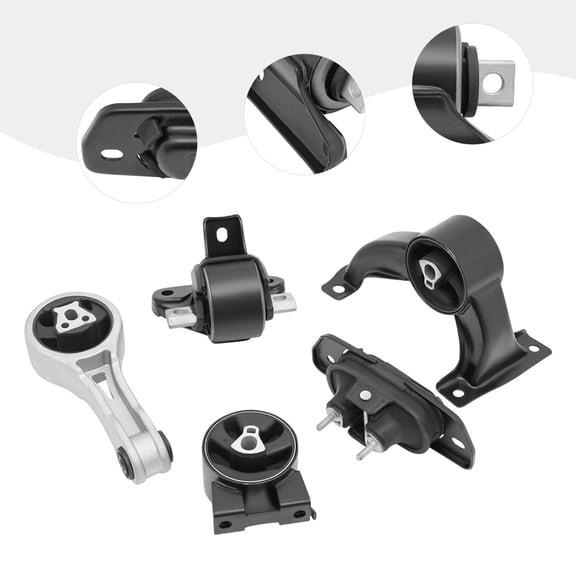Pcs Engine Motor Mount for Chrysler 200 2011-2014, Dodge Avenger 2010-2014, L4-2.4L, L4-2.0L, Automatic & Manual Transmission