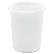 Pct YSD2532 4.55 dia. x 5.55 H in. Delitainer Microwavable Combo - Clear, 32 oz.