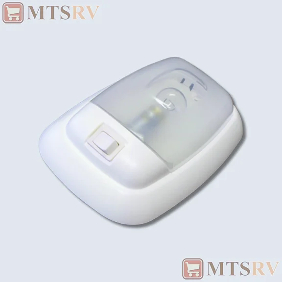 Pd 12V Single Dome Ceiling Light - White Switch - 1-Pack - Interior Euro-Style