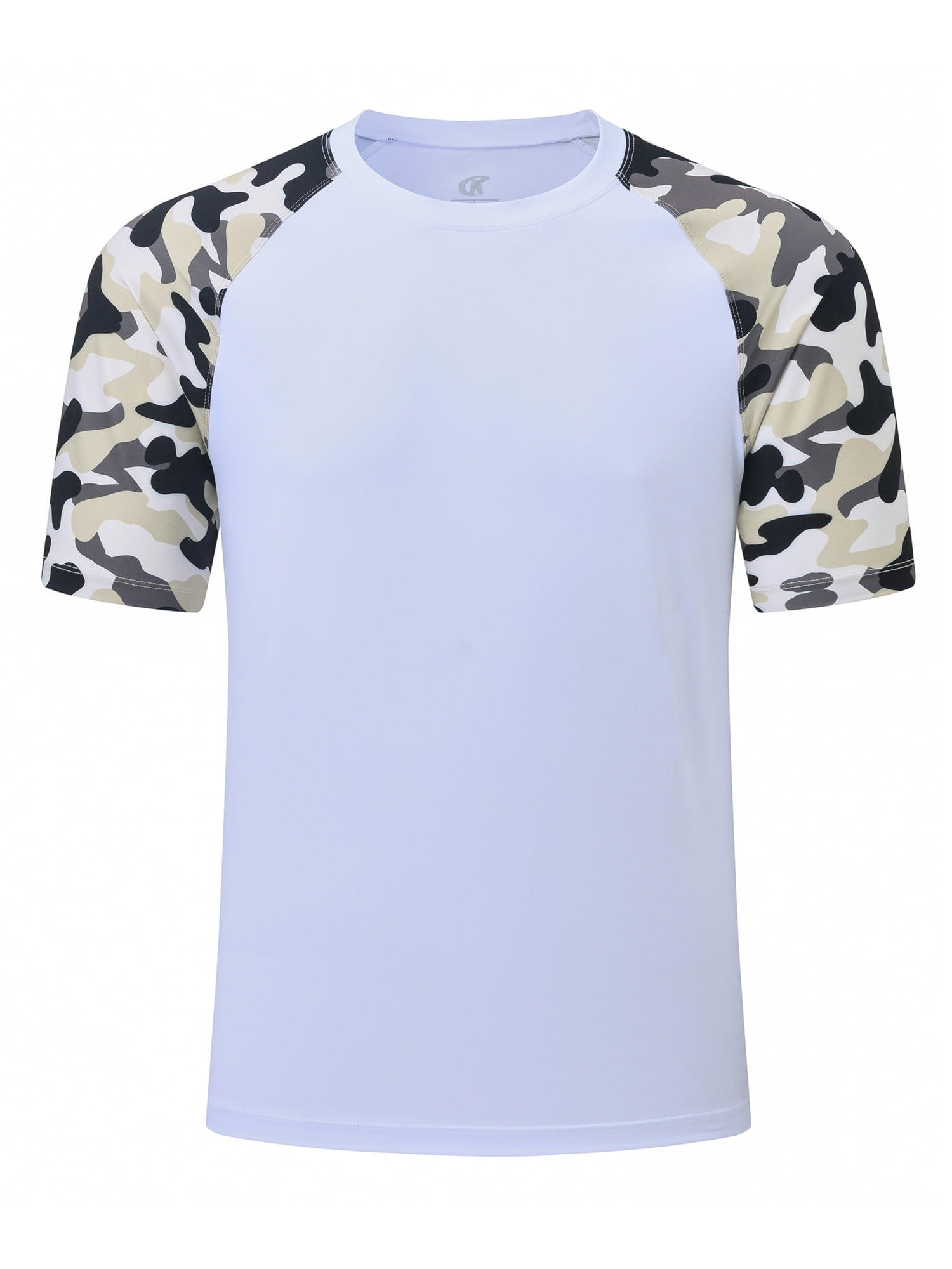 Pdbokew Men's Short Sleeve Swim Shirts Rash Guard UPF 50+ Sun