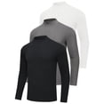 thumbnail image 1 of Pdbokew Men's Turtleneck Pullover Sweater Long Sleeve Slim Fit Lightweight Casual Basic Knit Solid Black/Gray/White XL, 1 of 6