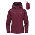 thumbnail image 1 of Pdbokew Packable Rain Jacket for Women Waterproof Raincoats with Hood Wine XL, 1 of 6