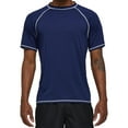 thumbnail image 1 of Weilanxin Swim Shirts Short Sleeve for Men Quick Dry Running UPF50+ Sun Protection Rash Guard Top BT3-NavyBlue 2XL, 1 of 7