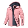 thumbnail image 1 of Pdbokew Women's Winter Coats Waterproof Snow Ski Jacket Warm Fleece Light Pink XL, 1 of 8