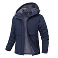 thumbnail image 1 of Pdbokew Women's Winter Coats Waterproof Snow Ski Jacket Warm Fleece Navy Blue XL, 1 of 9