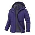 thumbnail image 1 of Pdbokew Women's Winter Coats Waterproof Snow Ski Jacket Warm Fleece Purple XL, 1 of 9