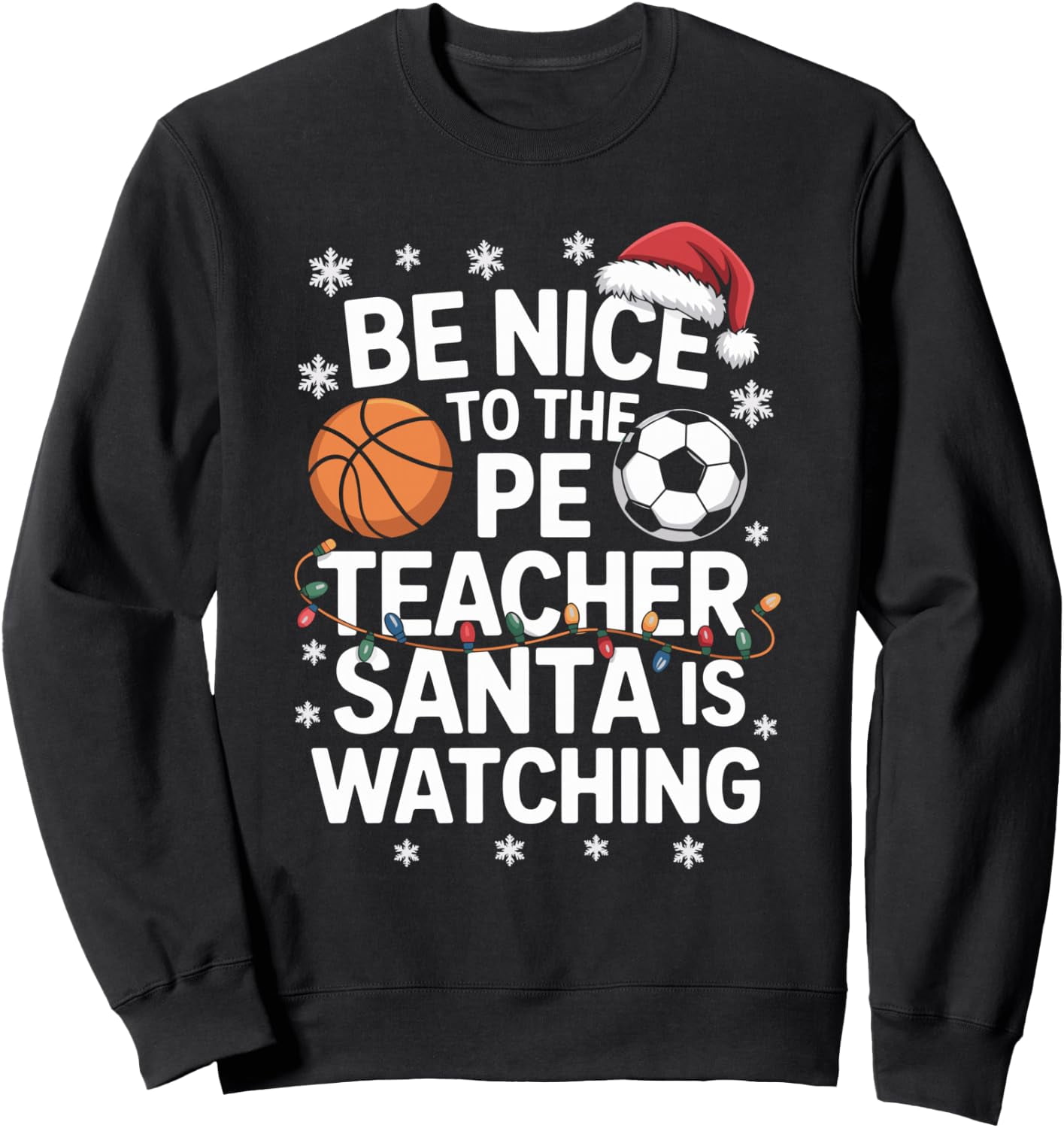 Meat Graphucs Pe Teacher Christmas Physical Education Graphic Sweatshirt - Walmart.com