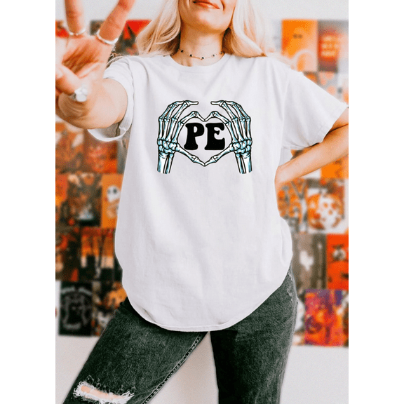 Pe Teacher Halloween Costume Fitness Classroom Fun Graphic Unisex T-Shirt, up to size 5XL
