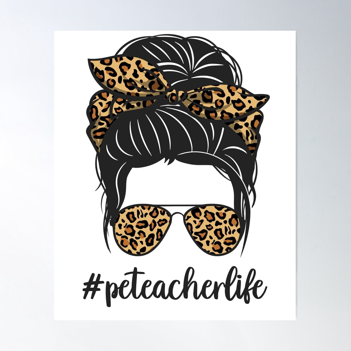 Pe Teacher Messy Bun Life Physical Education Teacher Messy Bun Life ...