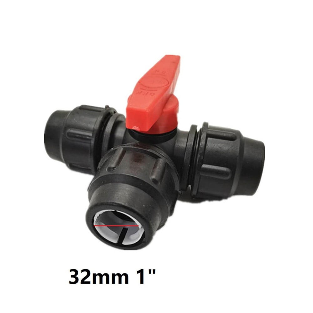Pe Three Water Adaptor Pipe Connector Clamp With Control Valve