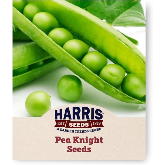 Harris Seeds - Pea Seeds Knight Variety Treated Non-GMO Tender Long Pods 5 Lbs