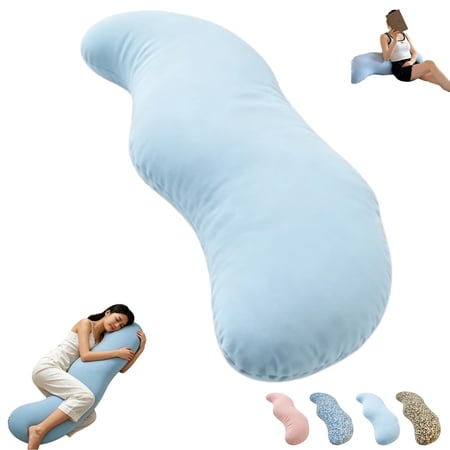 Pea Pod Body Pillow for Adults, Pea Pod Body Pillow for Side Sleeper, 105 × 30 Cm Pea Pods Long Bodys Pillows for Sleeping, Soft and Supportive Pillow for Sleeping