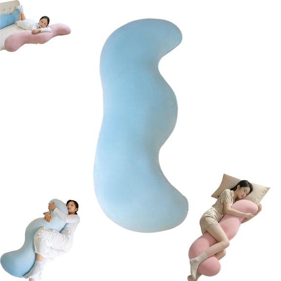 Pea Pod Body Pillow for Side Sleeper, Pea Pod Body Pillow for Adults, 47.24 × 13.38 inch Pea Pods Long Bodys Pillows for Sleeping, Soft and Supportive Pillow for Sleeping
