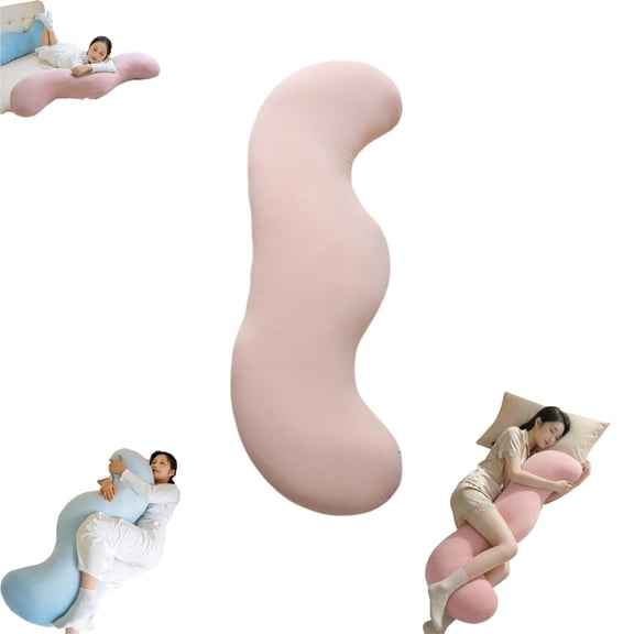 Pea Pod Body Pillow for Side Sleeper, Pea Pod Body Pillow for Adults, 47.24 × 13.38 inch Pea Pods Long Bodys Pillows for Sleeping, Soft and Supportive Pillow for Sleeping