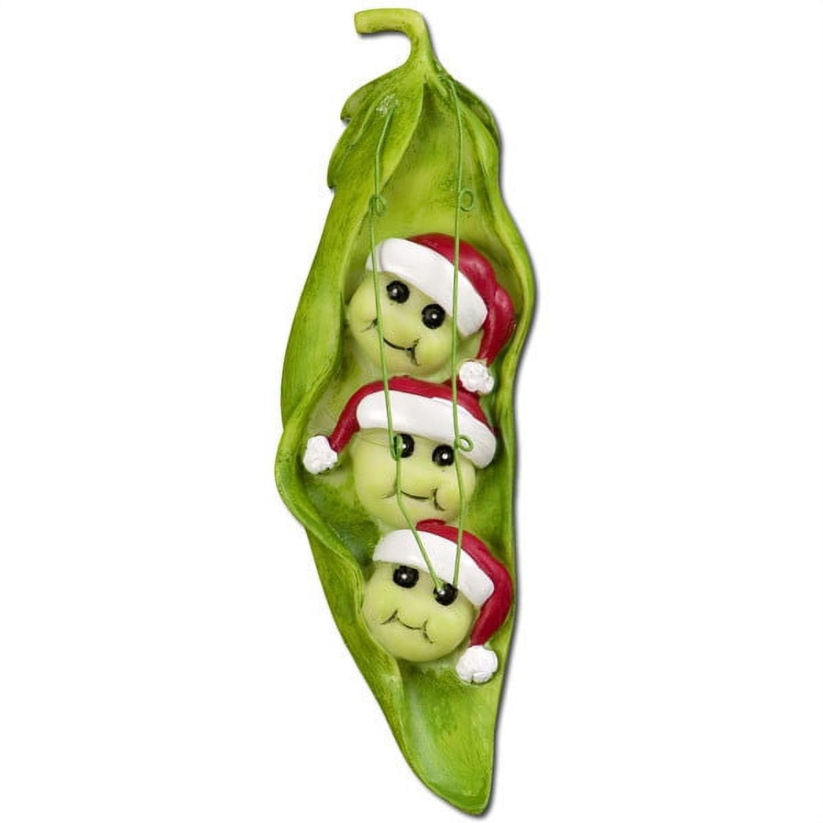 Pea Pod Family with 3 Peas Personalized Christmas Ornament DO-IT-YOURSELF