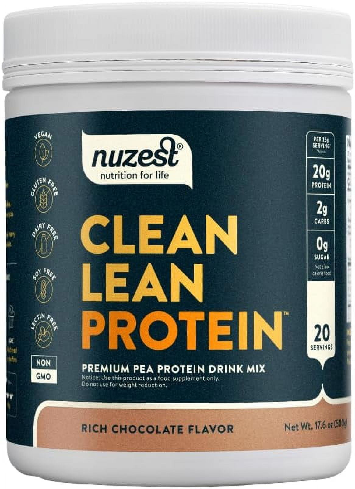  Pea Protein Powder Clean Lean Protein, Premium Vegan Plant Based Protein Powder, Dairy Free