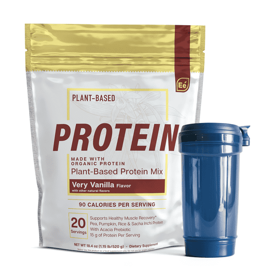Essential Elements Pea Protein Powder - Very Vanilla | Low-Carb Plant-Based Vegan Blend - Keto-Friendly and Gluten-Free | 20 Servings, 18oz