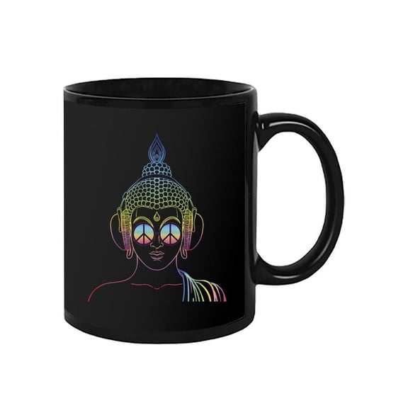 Peace And Love Buddha . Mug  -Image by Shutterstock,