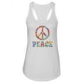 thumbnail image 1 of Peace And Sign Racerback Tank Women -SPIdeals Designs, Female x-Large, 1 of 4