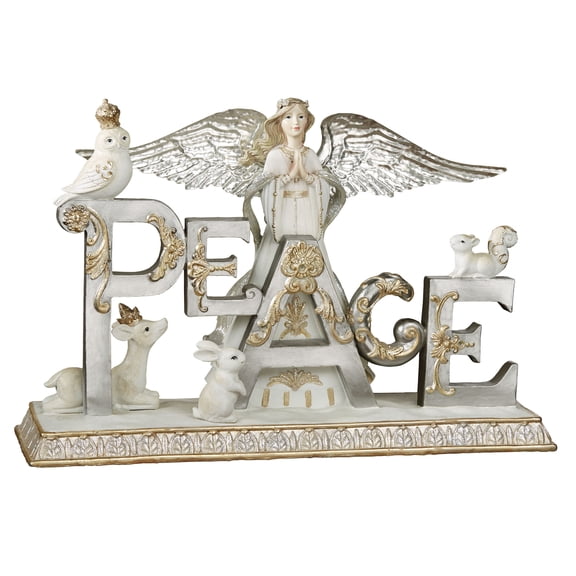 Peace Angel Table Sculpture 16"Wx5"Dx10.5"H