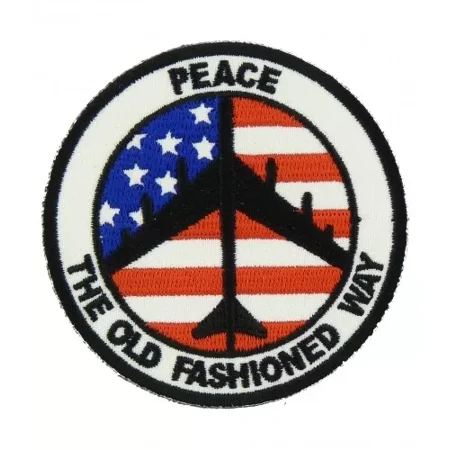 Peace B-52 U.S. Flag Patch, Patriotic Military Patches