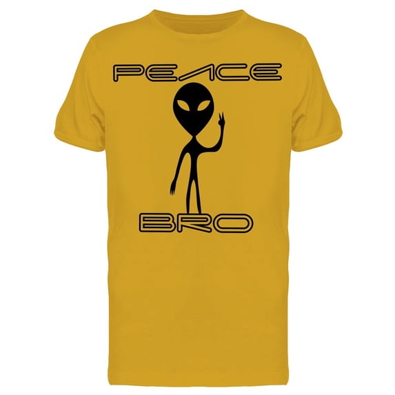 Peace Bro Funny Slogan Tee Men's -Image by Shutterstock