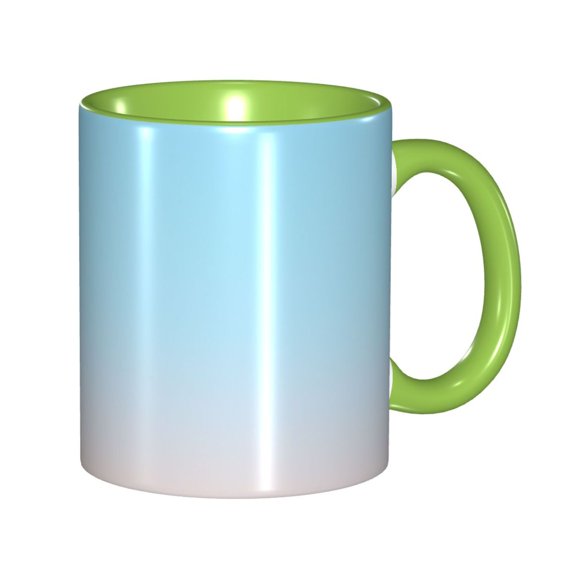 Peace Coffee Mug Fun Custom Ceramic Mugs 11oz Green