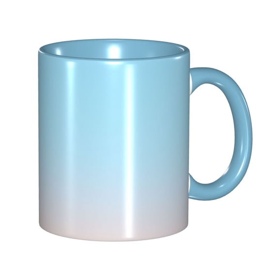 Peace Coffee Mug Fun Custom Ceramic Mugs 11oz Sky Blue