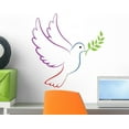 Peace Color Wall Decal Peel and Stick Vinyl Graphic (18 in H x 18 in W