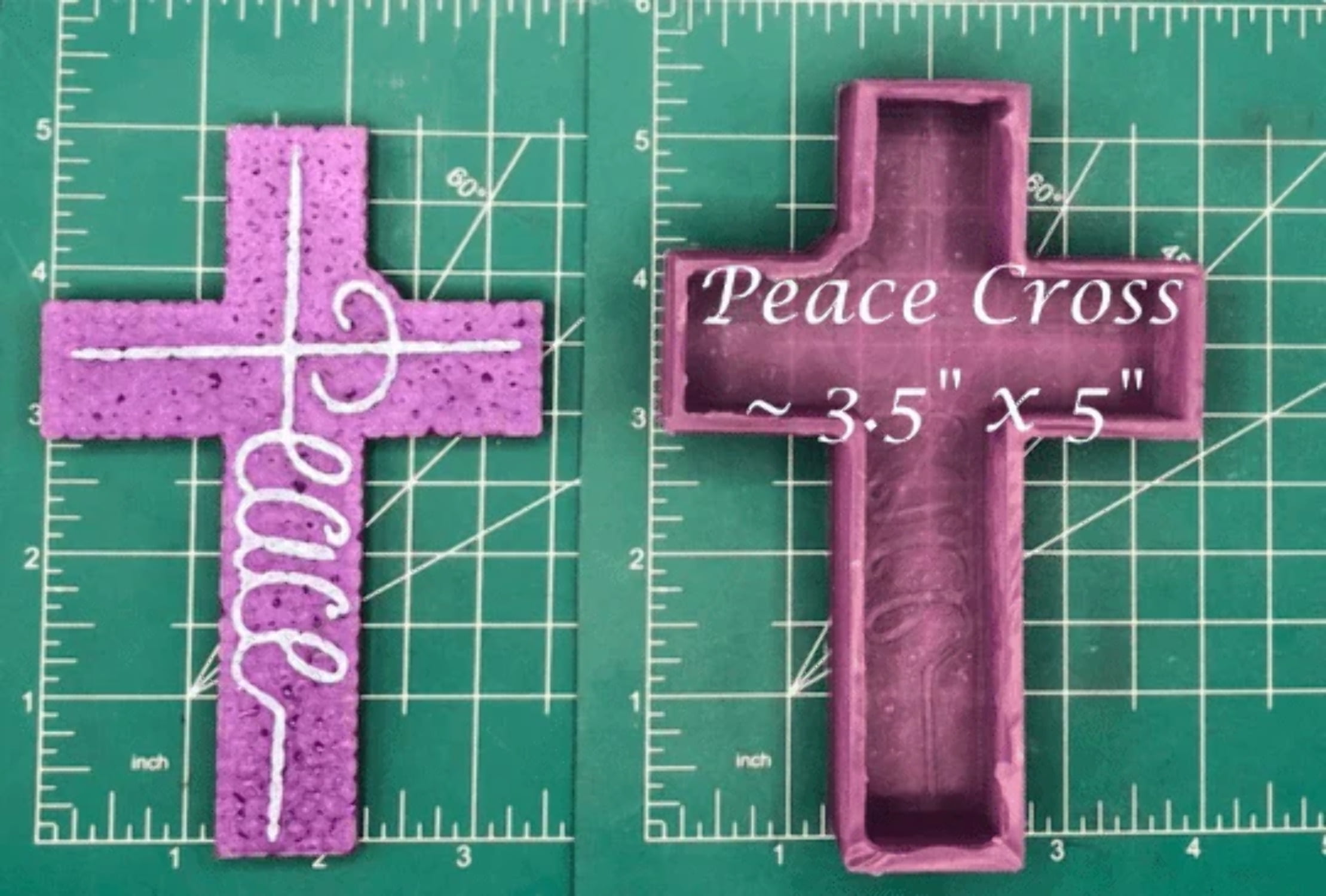 Peace Cross Silicone Freshie Mold