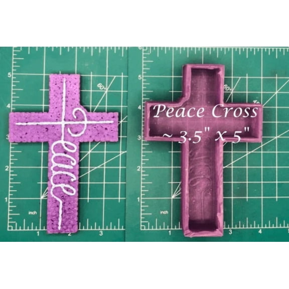 Peace Cross Silicone Freshie Mold