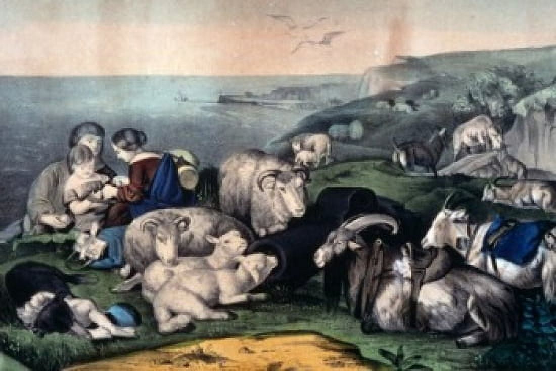 Peace Currier and Ives color lithograph 1857-1907 USA Washington DC Library of Congress Canvas Art - Currier and Ives (18 x 24)