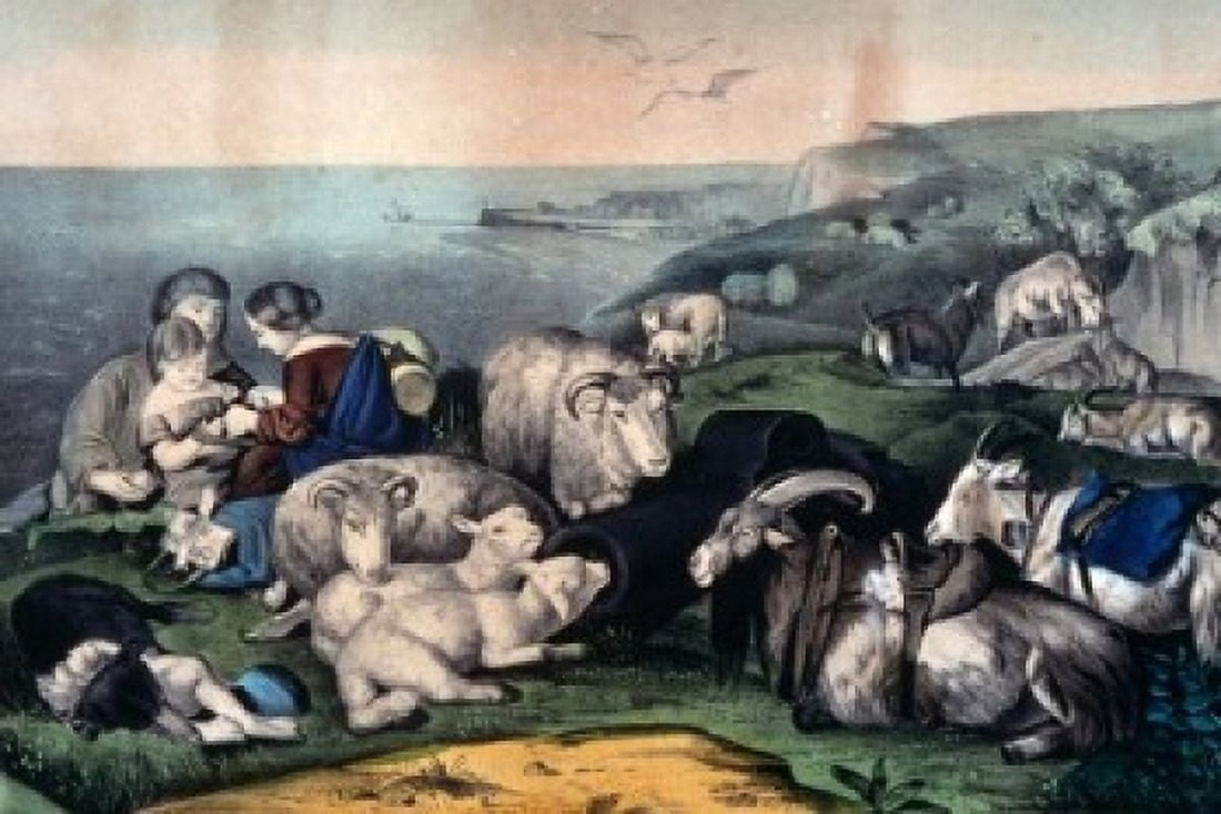 Peace Currier and Ives color lithograph 1857-1907 USA Washington DC Library of Congress Canvas Art - Currier and Ives (24 x 36)