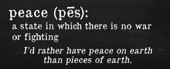 Peace Definition Canvas Art - Anna Quach (10 x 20)