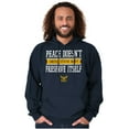 thumbnail image 1 of Peace Doesn’t Preserve US Navy Hoodie Sweatshirt Women Men Brisco Brands S, 1 of 1