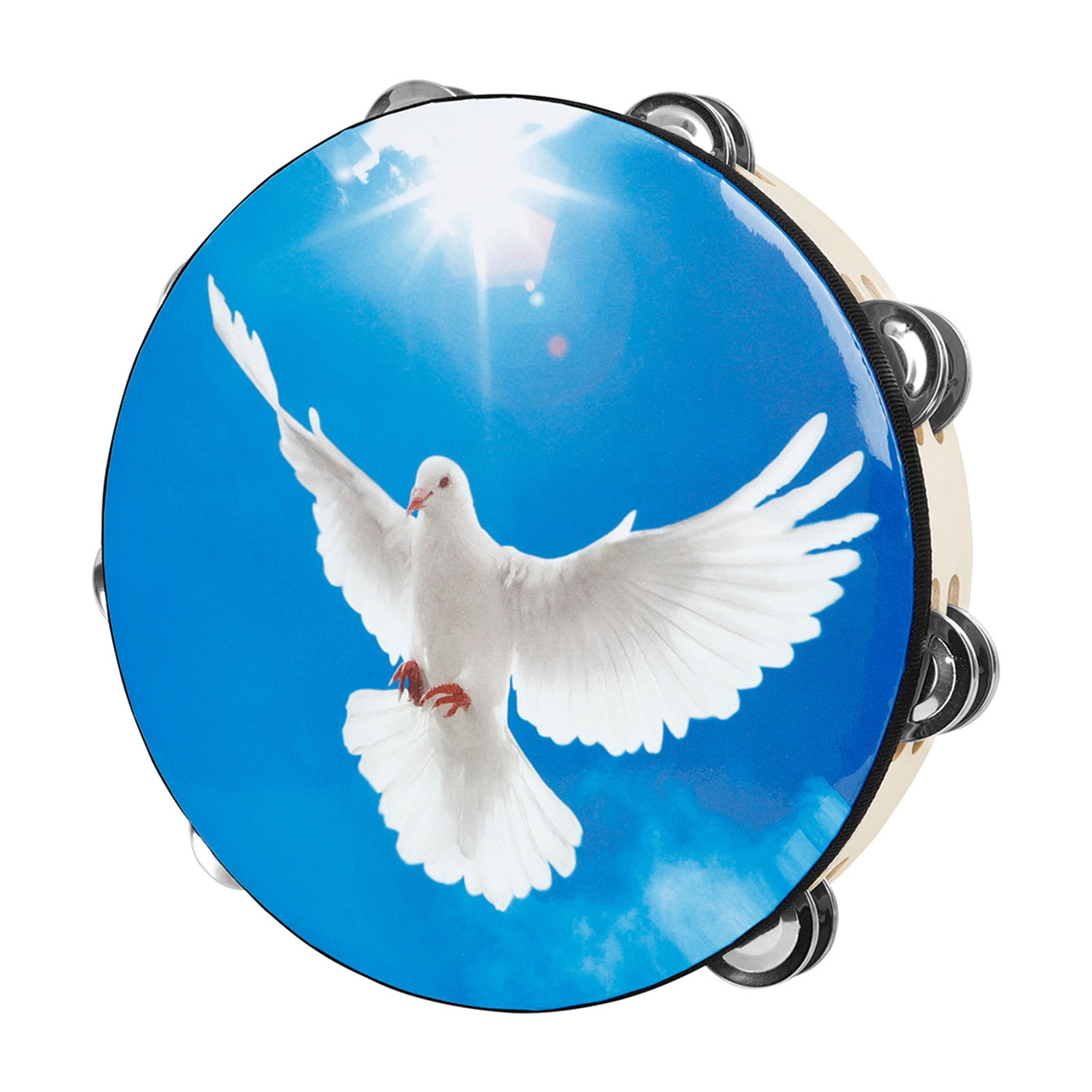 Claps Claps Instrument Peace Double Row Bells Tambourine Handbell Clap Drum Tambourine Musical ...