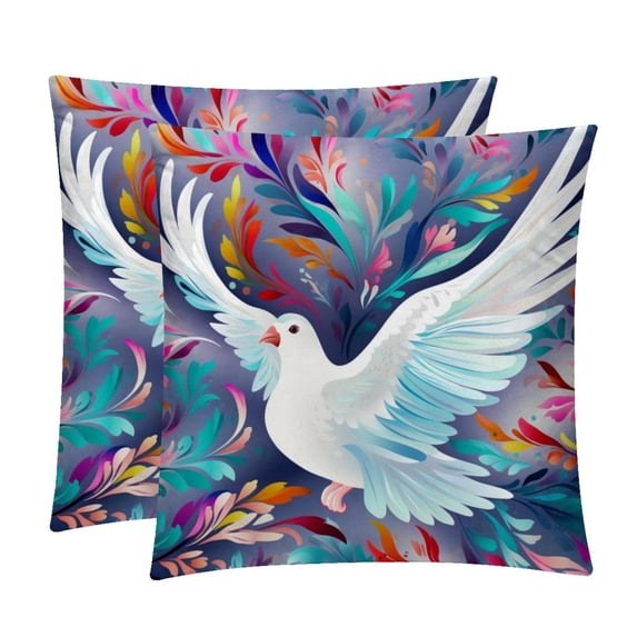 Peace Dove Exclusive Velvet Throw Pillow Inserts Set of 2 with Unique Patterns - 16x16, 18x18, 20x20 Inches for Pillow Covers and Decorative Pillows for Home