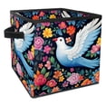 thumbnail image 1 of Peace Dove Foldable Storage Box with Handle, 10.8"x10.5"x10.6", Large Capacity - Storage Bin and Containers, 1 of 6