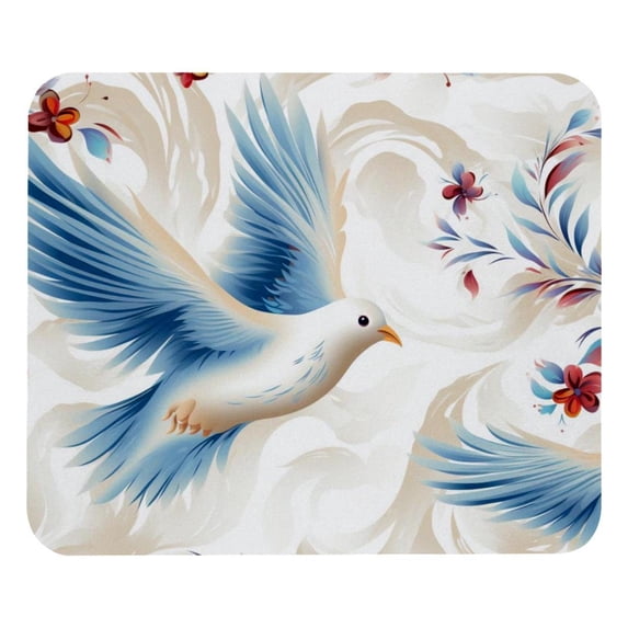 Peace Dove Square Gaming Mouse Pad, 8.3x9.8 Inch Non-Slip Rubber Bottom Printed Mousepad for Office and Gaming