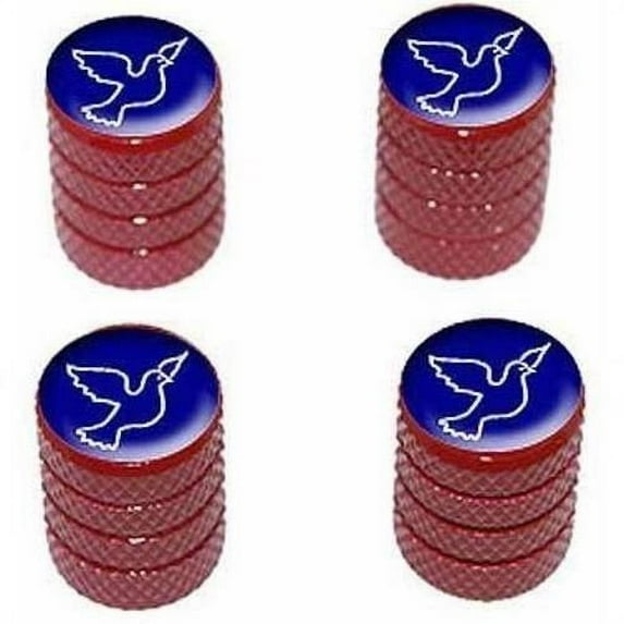 Peace Dove Tire Rim Wheel Aluminum Valve Stem Caps, Multiple Colors